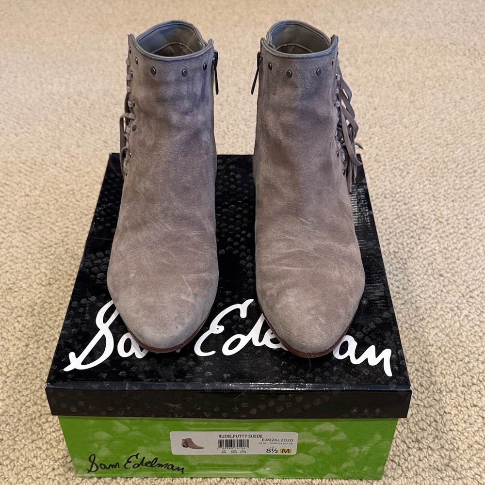 Sam Edelman Taupe Ankle Booties
